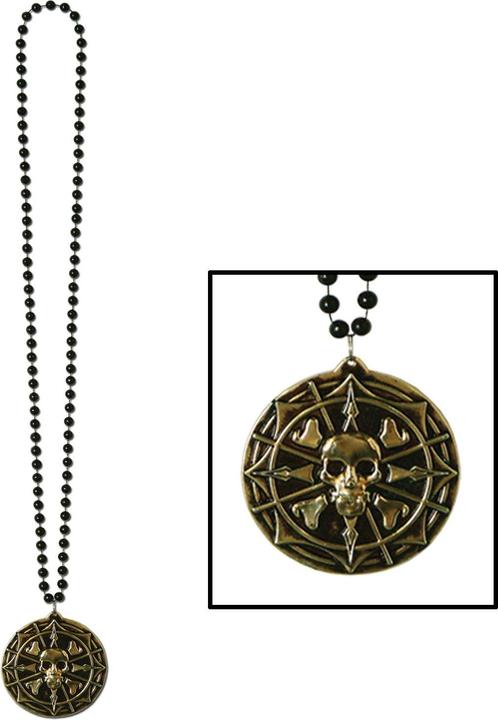 Produktbild Beistle Piratenkette Medaillon mit Perlen