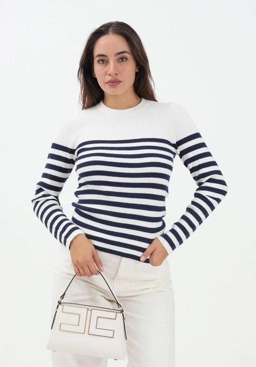 Image du produit Levis Pull à col rond Adrienne à rayures Egret (S)