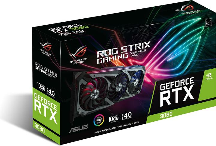 Actual product image ASUS GeForce ROG STRIX RTX 3080 10G V2 GAMING (10 GB)