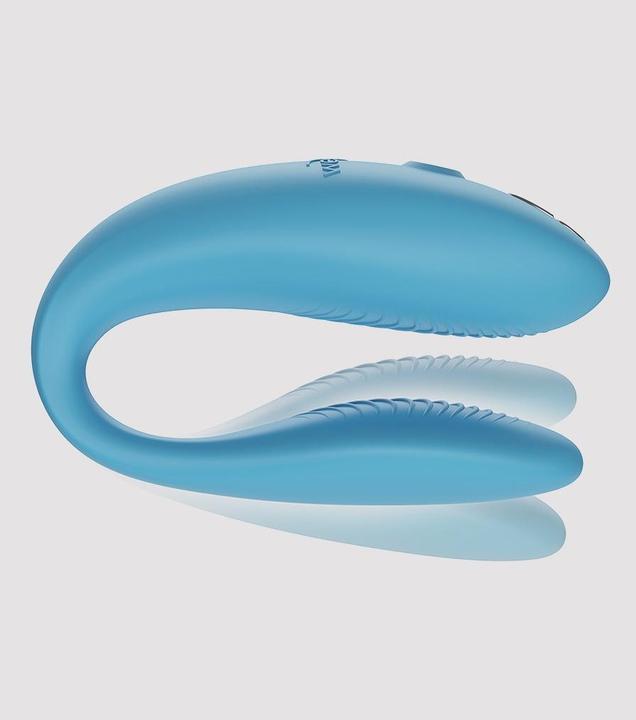 Actual product image We-Vibe Sync Go Remote Control Rechargeable Clitoral and G-Spot Vibrator (Blue)