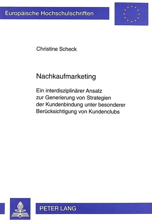 Produktbild Nachkaufmarketing (Deutsch, Christine Scheck, 1999)