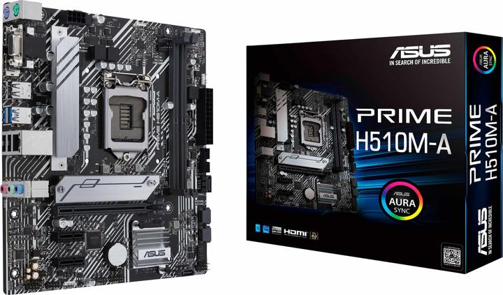 Produktbild ASUS PRIME H510M-A Motherboard (LGA 1200, Intel H510, mATX)