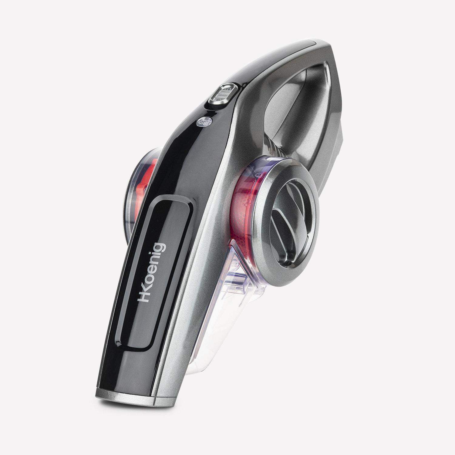 H.Koenig TCP85 - Kruimelzuiger - Draadloos - Met wandbevestiging, Aspirapolvere, Nero, Rosso