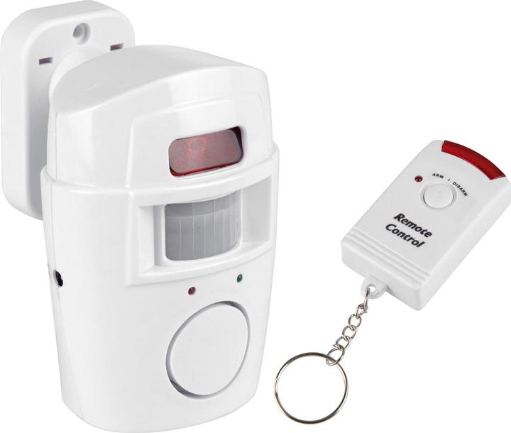 Produktbild Casativo 2er-Set Bewegungsmelder mit Alarmfunktion und zwei Fernbedienungen, 105db (5 m)