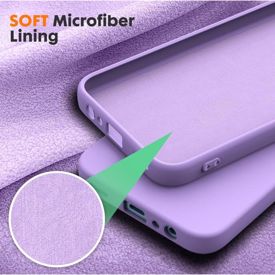 Thumbnail - Screenguard Samsung Galaxy A25 5G Liquid Silicone Case Hülle (Samsung Galaxy A25 5G), Smartphone Hülle, Violett