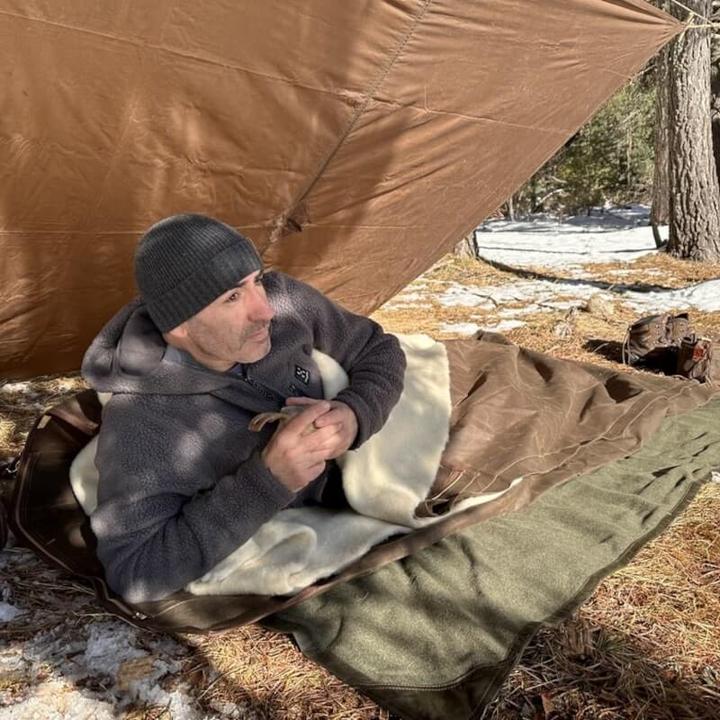 Immagine prodotto Bushcraft Rotolo da letto da cowboy in pelle d'olio (200 cm)