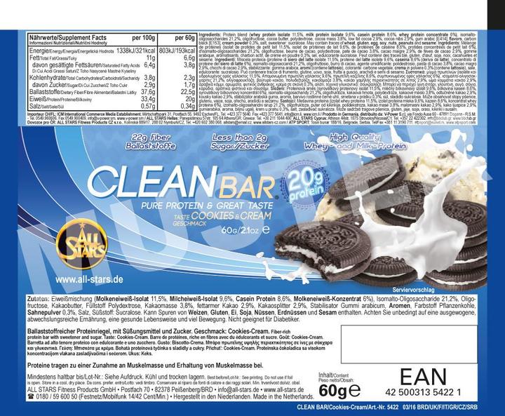 Produktbild All Stars Clean Bar (Cinnamon, 1 Stk., 60 g)