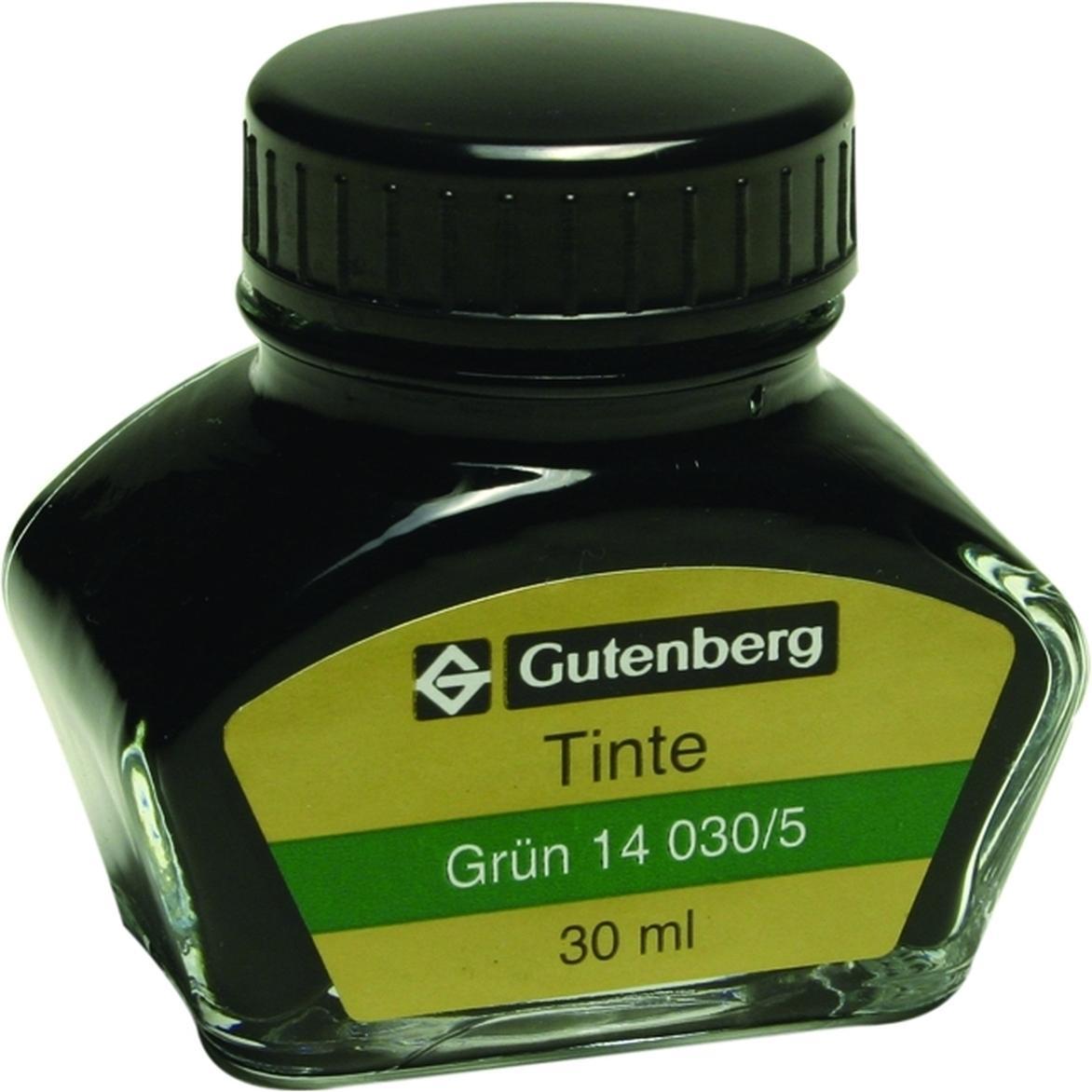Gutenberg, Schreibstifte, Füllhaltertinte 30ml grün (Grün, 1 x)