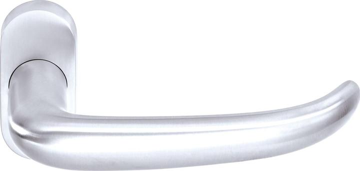 Ogro Drückerlochteil PREMIUM 8999/6621 - mit Rosette, Alu silber eloxiert (Türgarnitur)