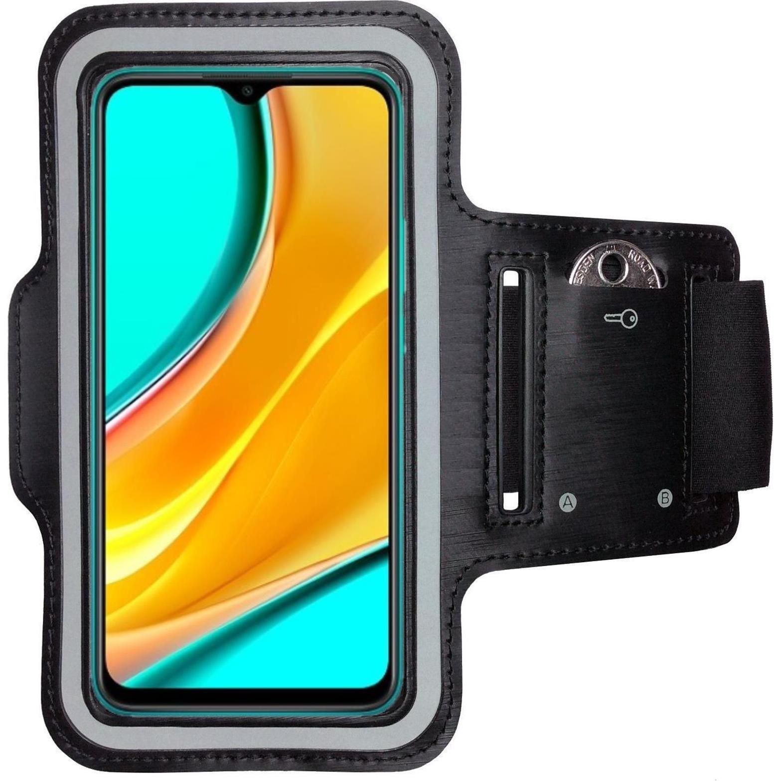 CoverKingz Sportarmband für Xiaomi Redmi 9, Smartphone Sportarmband, Schwarz