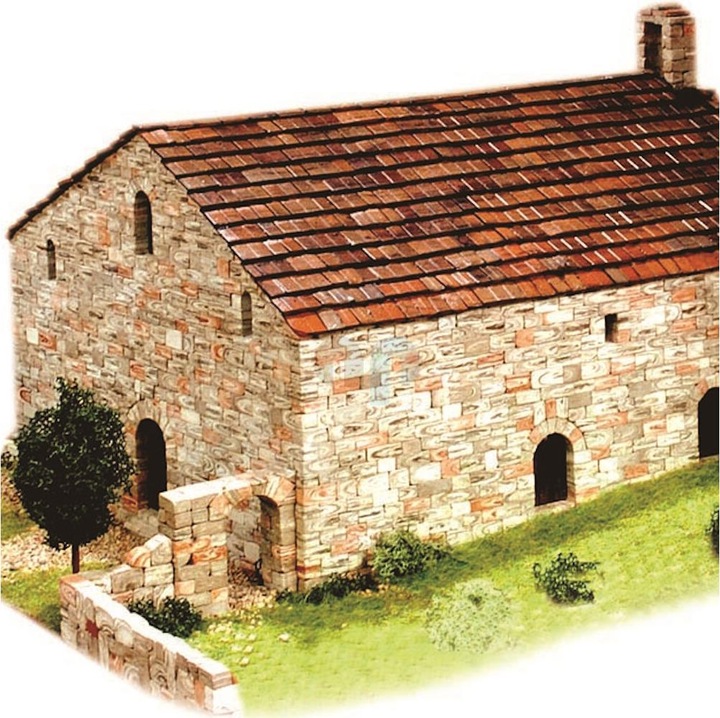 Produktbild Block Cuit. 3D Keramik-Modelbausatz -Kirche San Climent de Taüll (33 x 32 x 39 cm)