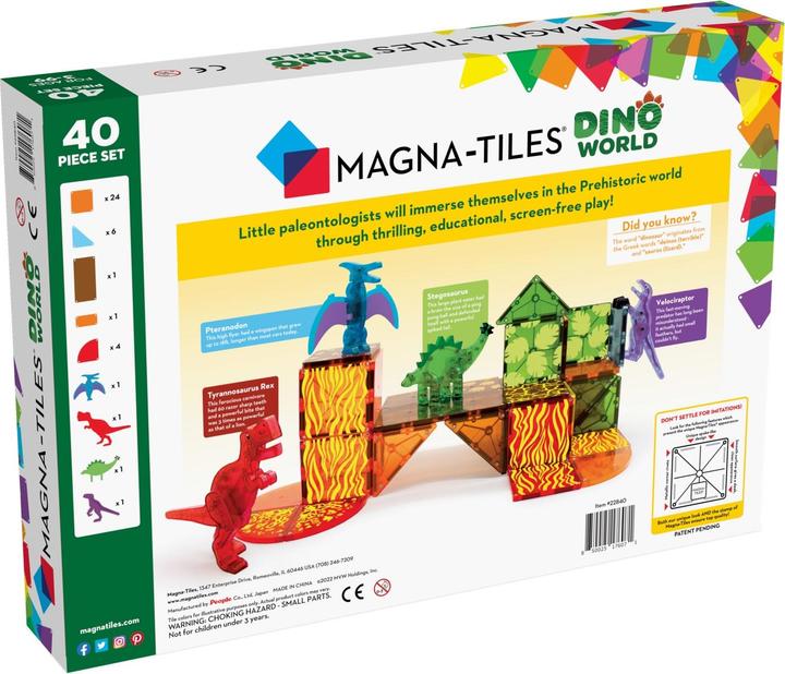 Actual product image Magna-Tiles Dino World Set
