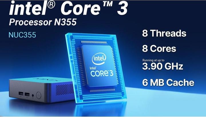 Produktbild Minix NUC 355 (512 GB, 16 GB, Intel N150)