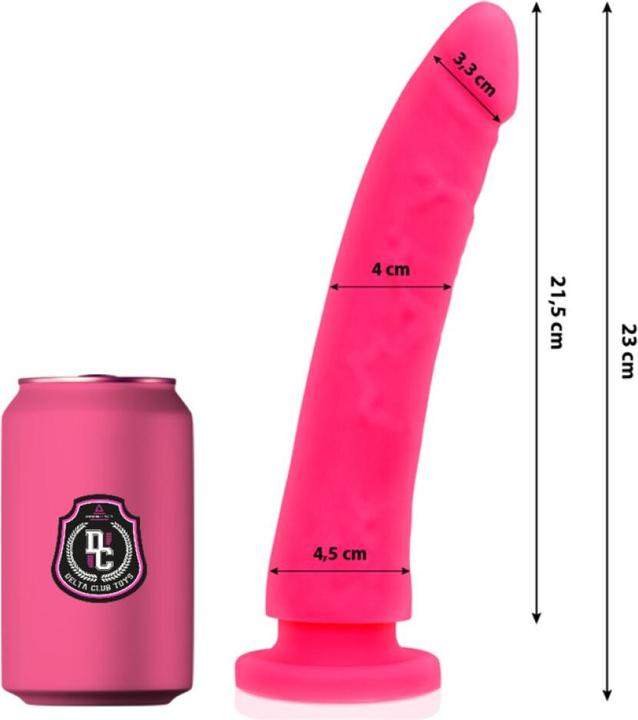 Image du produit Delta Club Toys Dildo Rosa Silicona Medica 23 X 4.5 cm