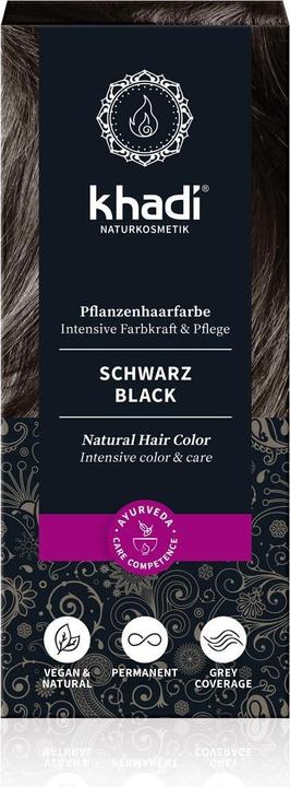 Image du produit Khadi Couleur des cheveux végétaux (Noir)