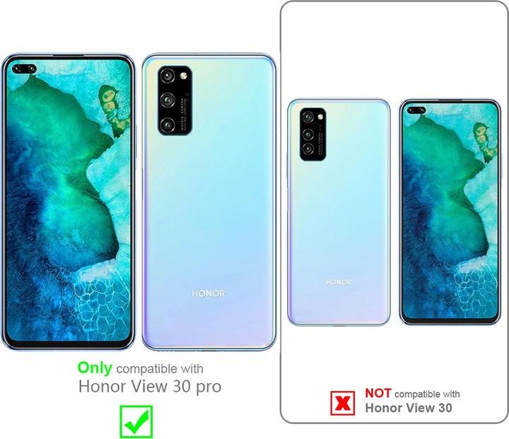 Actual product image Cadorabo Book Invisible Magnet Cover (Honor View 30 Pro)