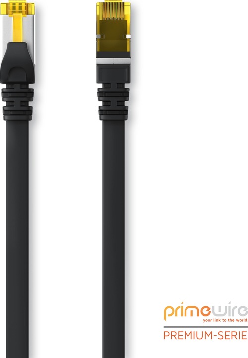 Produktbild Primewire CAT.7 Netzwerkkabel flach - Ethernet Gigabit Lan Kabel RJ45 - Patchkabel - komp. CAT.5 CAT.6 CAT.8 (U/FTP, CAT7, 7.50 m)