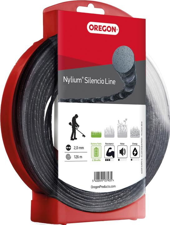 Actual product image Oregon Thread Nylium Silencio 2.0 mm x 126 m (Trimmer line + line spool)
