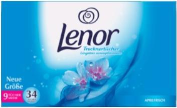 Produktbild Lenor Trocknertücher Aprilfrisch (34 Waschgänge, Waschtücher)