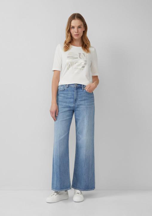 Produktbild S.Oliver T-Shirt Jersey-T-Shirt im Slim Fit mit Frontprint (40)