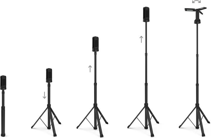 Produktbild Ansmann Arbeitsleuchte Triohead 7000R inkl. Tripod wiederaufladbar (7000 lm)