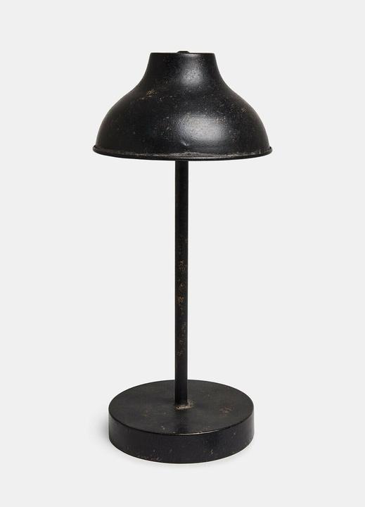 Produktbild Loberon Wiederaufladbare LED-Tischlampe Henvique antikschwarz