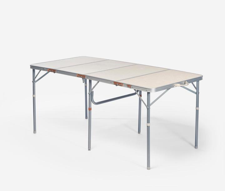 Quechua Campingtisch klappbar 6-8 Personen Metall Holz