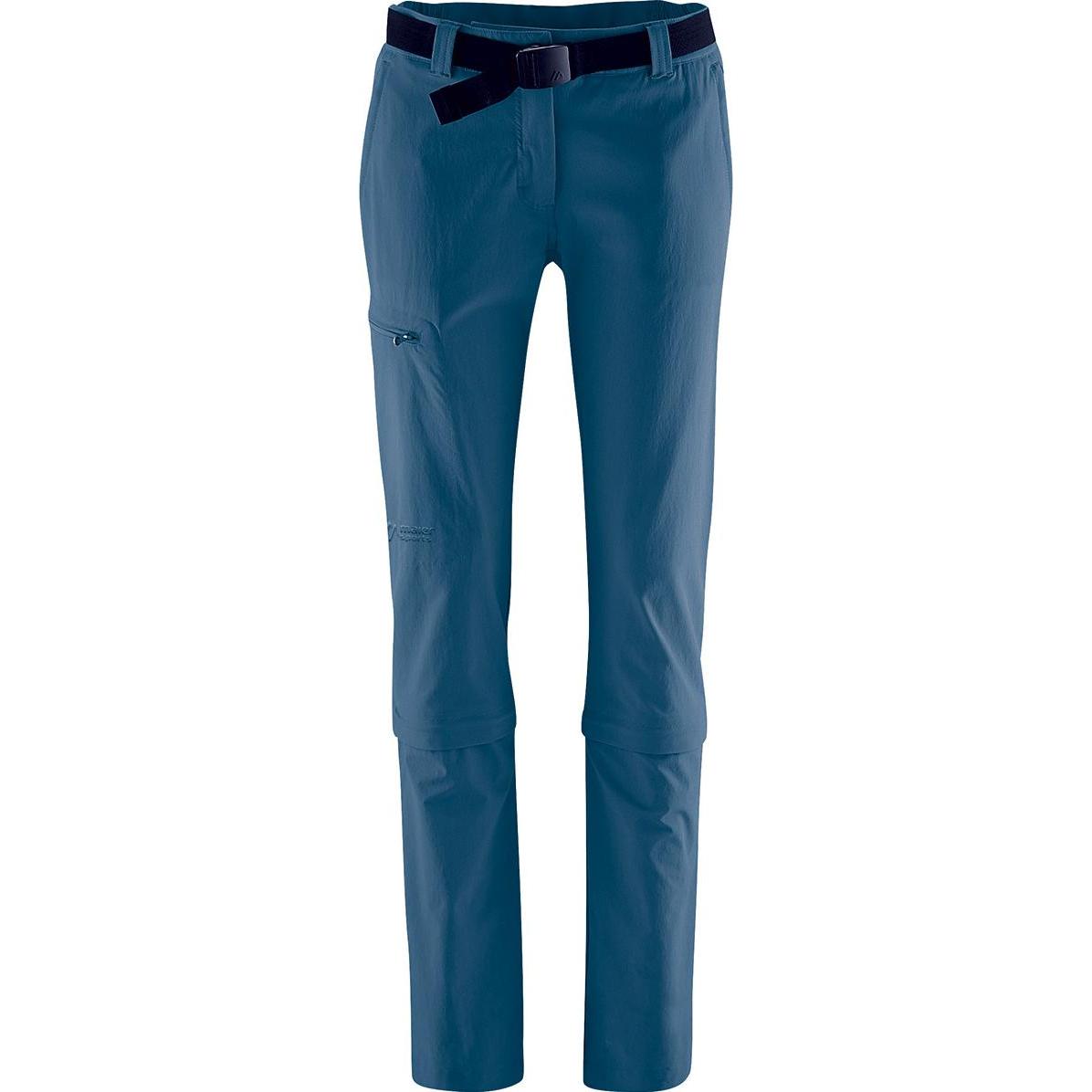 Maier Sports, Damen, Outdoorhose, Arolla Zip (S, 36 E), Blau, 36 E, S