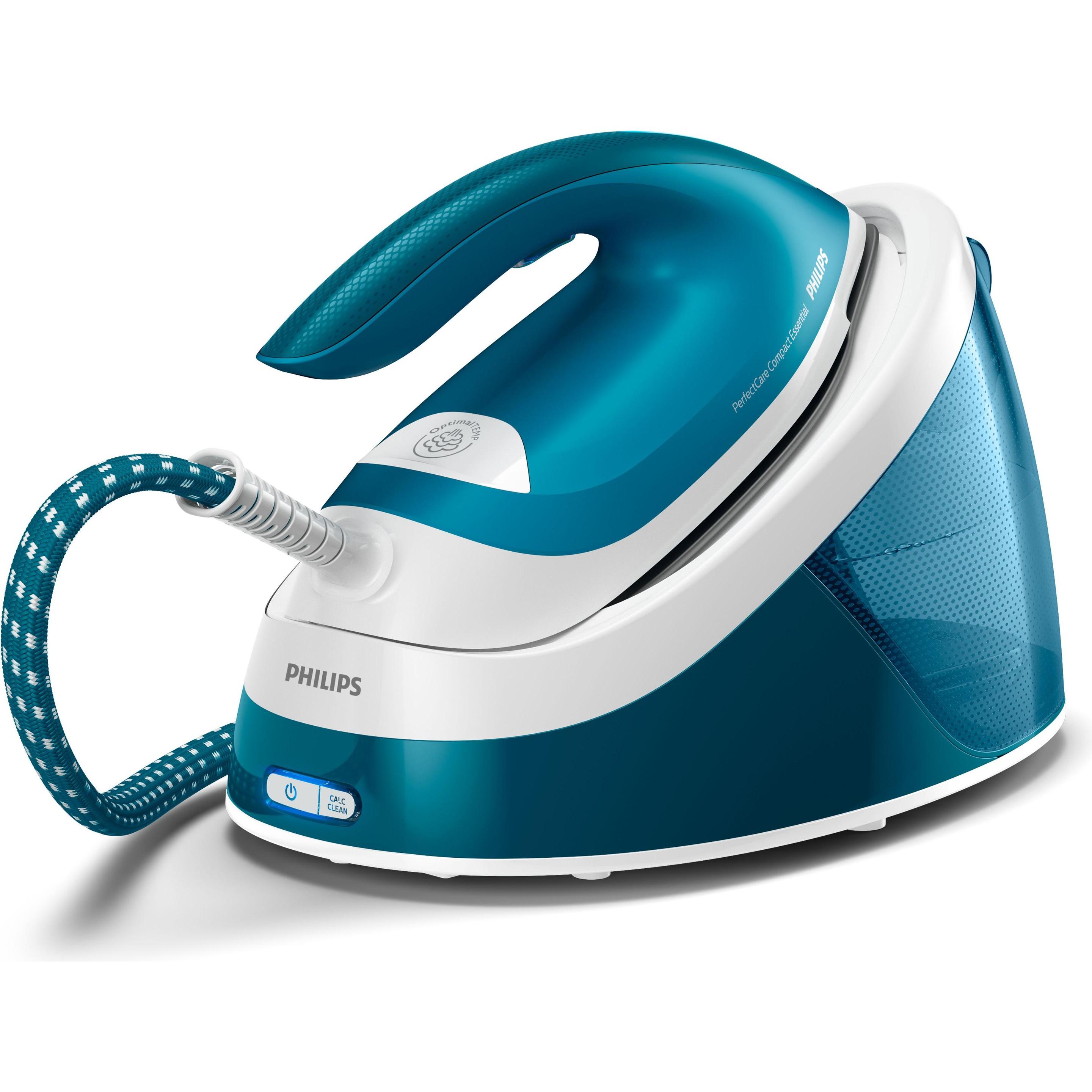 Philips PerfectCare Compact Essential GC6815/20, Bügeleisen, Blau, Weiss