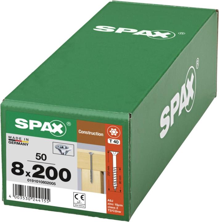 Produktbild Spax Senkmultikopf Bremsrippen T-Star Plus T40 Teilgewinde Wirox (50 Schrauben pro Stück)