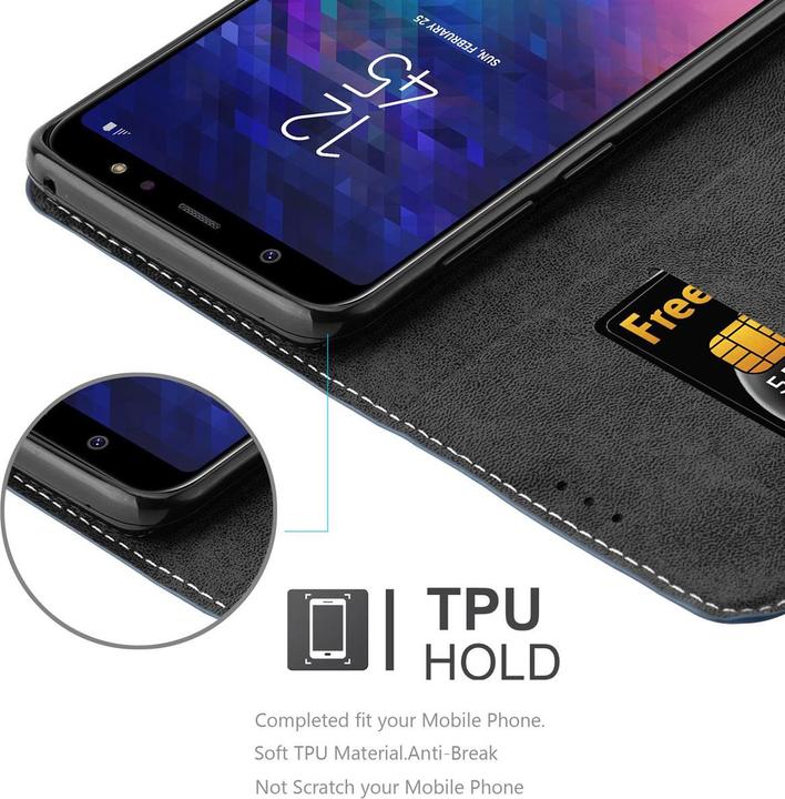Produktbild Cadorabo X-Wallet Kunstlederkombi Hülle (Samsung Galaxy A6+)
