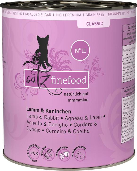 Immagine prodotto Catz Finefood No.11 Agnello e coniglio (Adulto, 1 pz., 800 g)