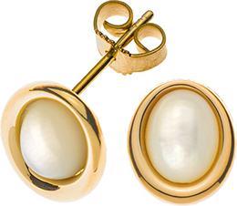Image du produit Natsumi Schmuck Boucles d'oreilles en or jaune 18K/750 nacre (750/18 K Or jaune)