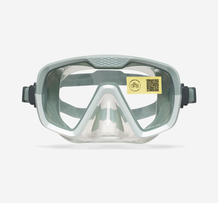 Actual product image Subea Tauchmaske Antibeschlag Silikonband - 100 Mono khaki