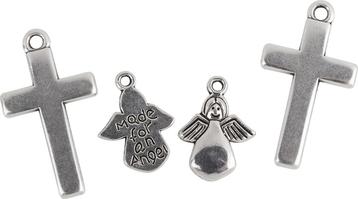 Image du produit VBS Pendentifs "Made for an Angel", lot de 4 (Métal)