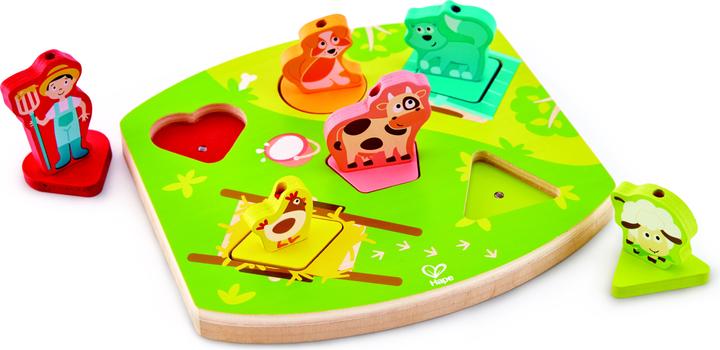 Produktbild Hape Bauernhof-Geräusche-Puzzle (6 Teile)