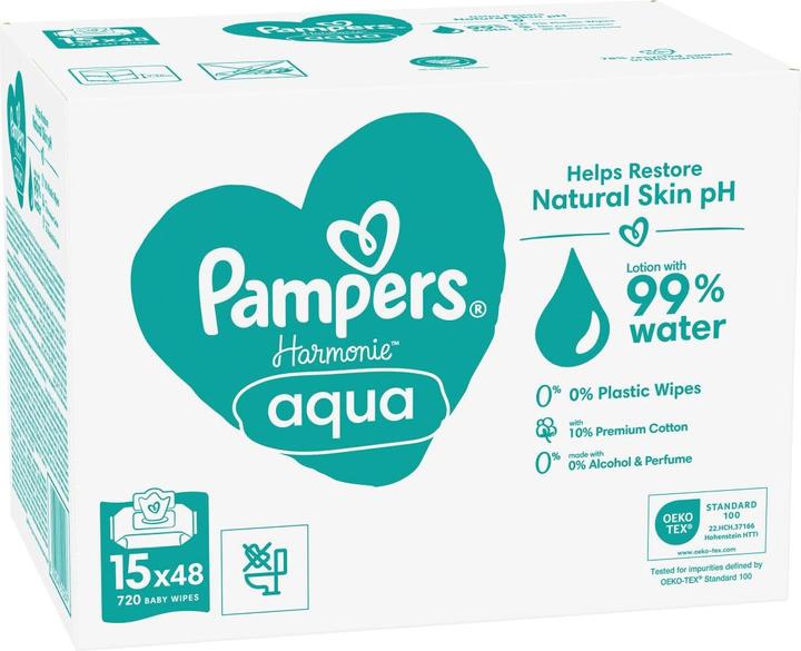 Produktbild Pampers Harmonie Aqua (720 Stück)