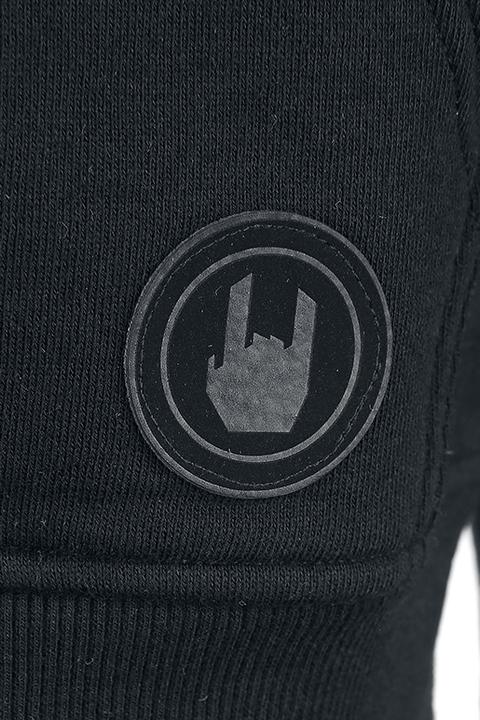 Produktbild RED by EMP Schwarz/grüner Kapuzenpullover mit Raglan-Ärmeln (S)