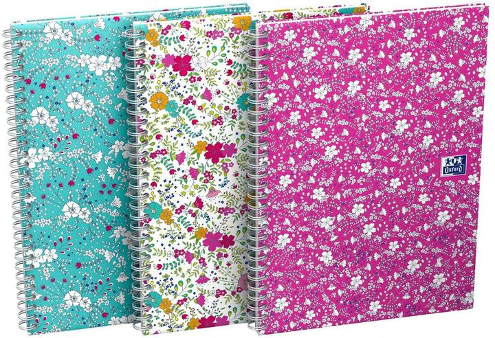 Image du produit Oxford Forme florale (A5, À rayures, Couverture rigide)