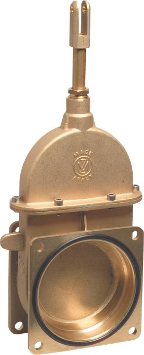 Gülleschieber Messing 8" Quadratflansch 1,5bar Typ 0074