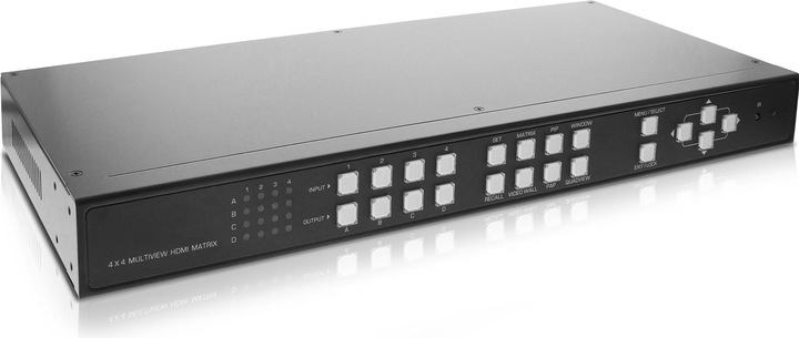 Produktbild InLine 4×4 Multi-View HDMI Matrix Switch
