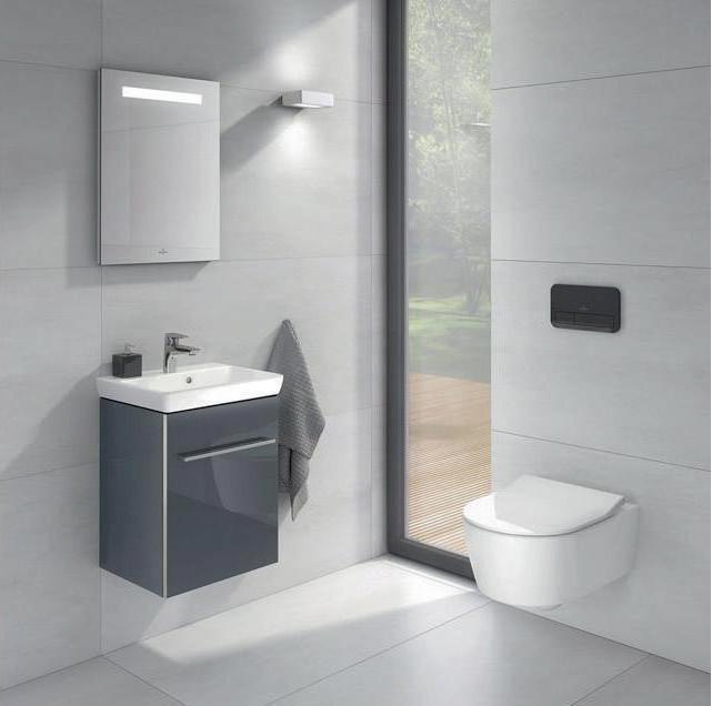 Produktbild Villeroy & Boch V&B Combi-Pack AVENTO m WWC ti. DF u WC-Sitz SlimSeat we C+