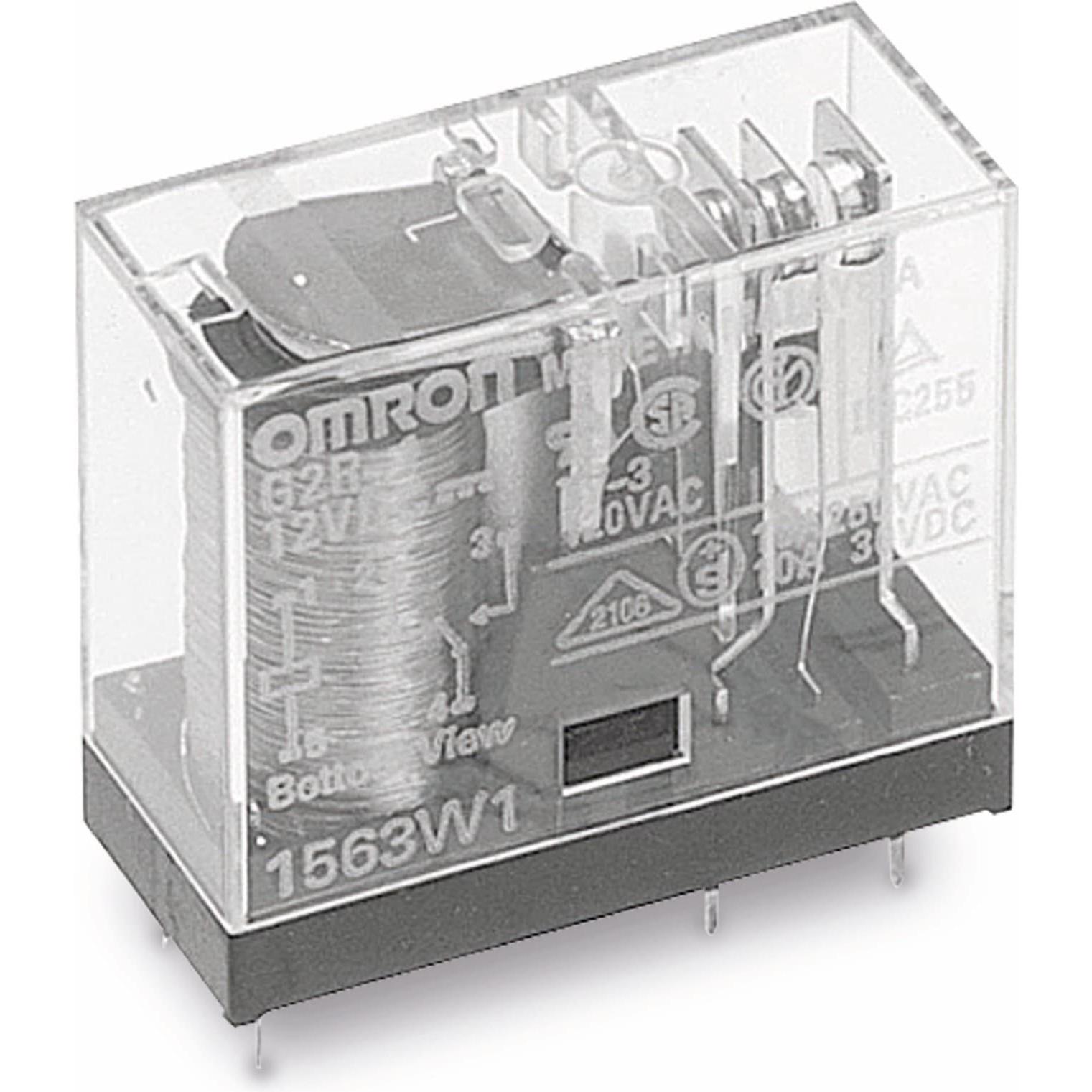 Omron Industrial Automation Relais G2R2E-24, print, 2xUM, 24 V-, 5 A, Relais