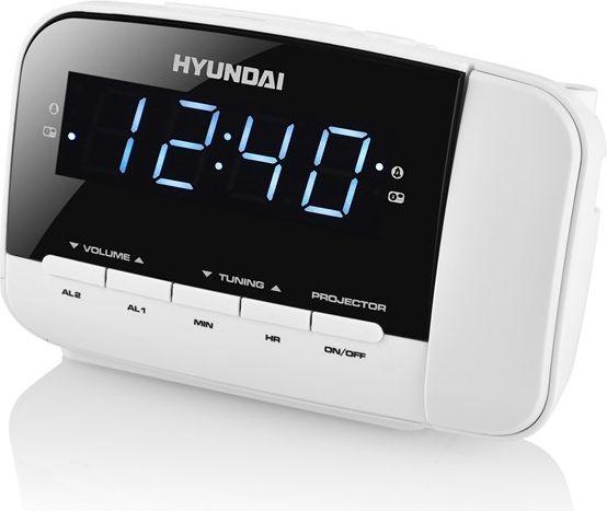 Actual product image Hyundai Radio Alarm Clock RAC 481 PLLWW
