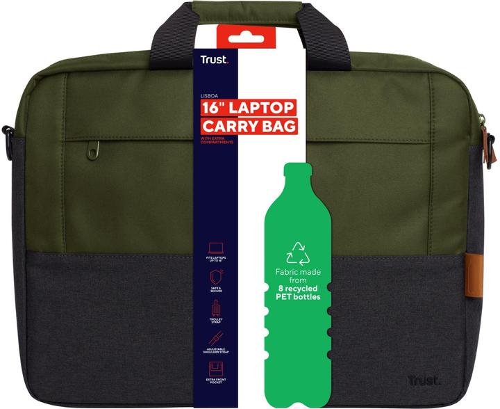 Actual product image Trust Lisboa 16in Laptop Carry Bag (16", Universal)