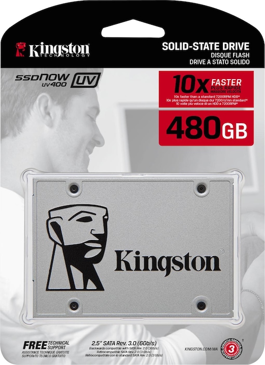 Actual product image Kingston Uv400 (480 GB, 2.5")