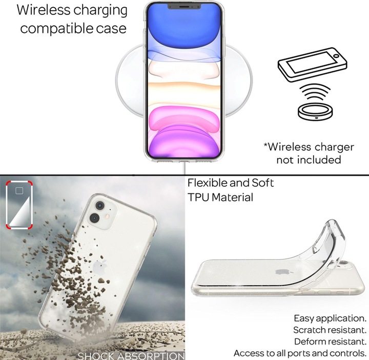 Produktbild Nalia Glitzer Hülle (Apple iPhone 11)