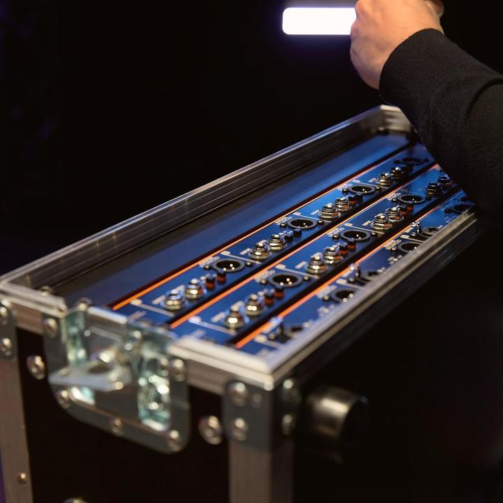 Immagine prodotto Palmer Audio BRIDGE 4A - DI box attiva a 4 canali in formato rack da 19 pollici (Scatola DI)