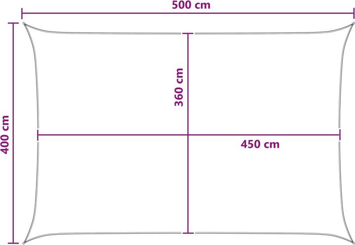 Produktbild vidaXL Sonnensegel (400 x 500 cm)