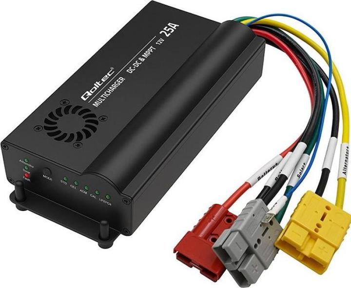 Actual product image Qoltec Autom. Ladegerät DC-DC 12V m. MPPT-Reg. 25A